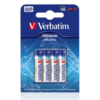 4X AAA Verbatim Batteries 4X AAA Verbatim Batteries