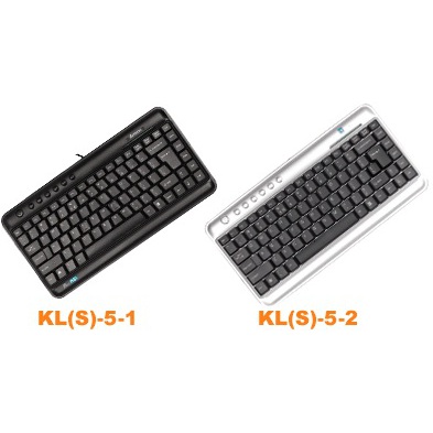 A4 Tech Space Saver Compact Keyboard Siver or Black