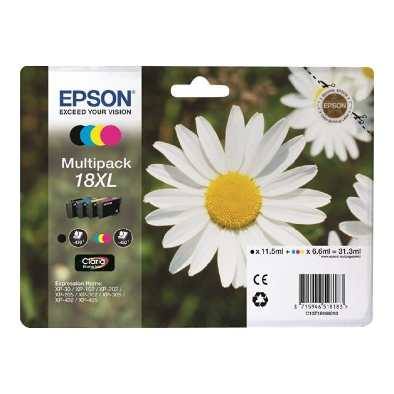 Epson 18XL Multipack Ink Cartridge Epson 18XL Multipack Ink Cartridge