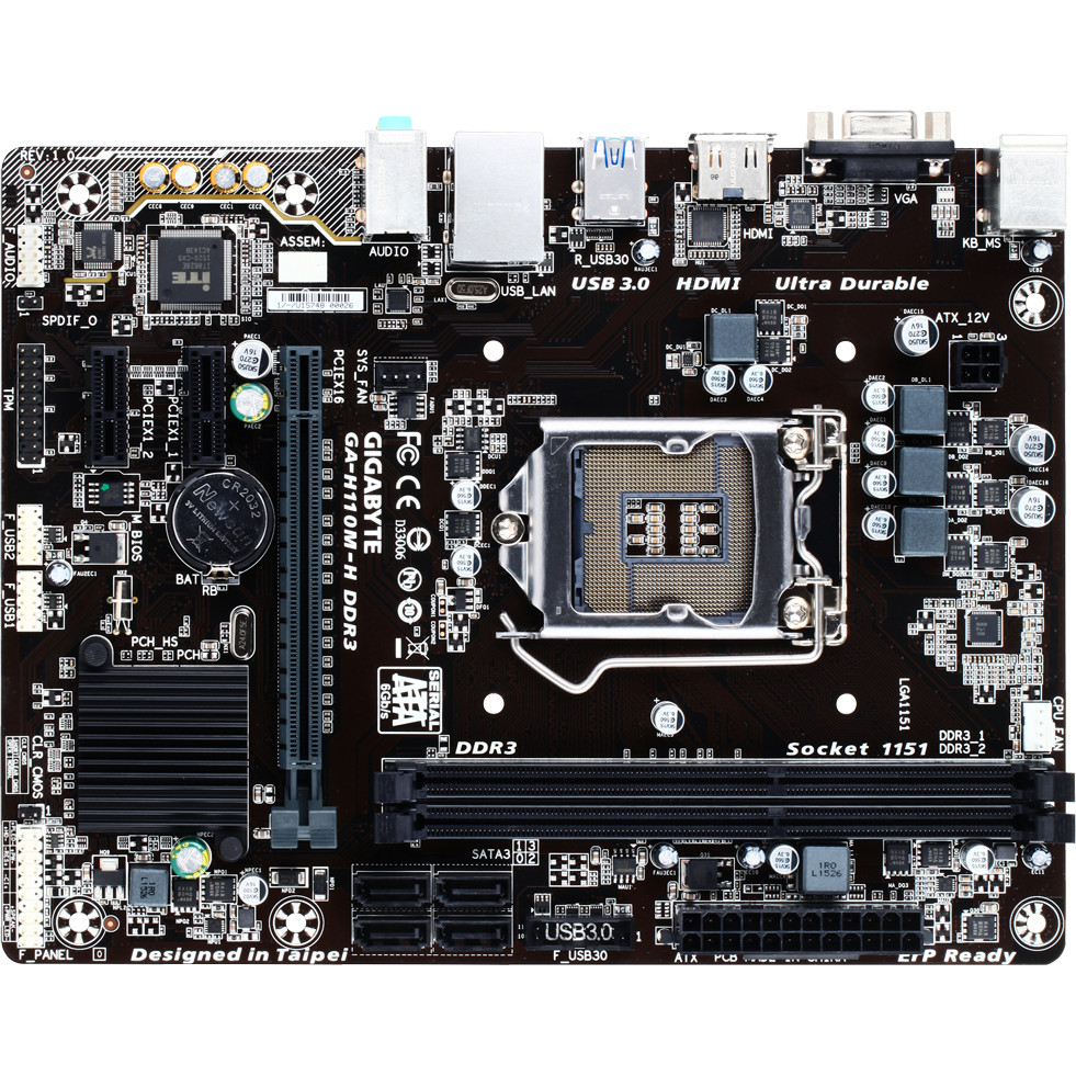 Gigabyte GA-H110M-H SKT 1151 Gigabyte GA-H110M-H SKT 1151