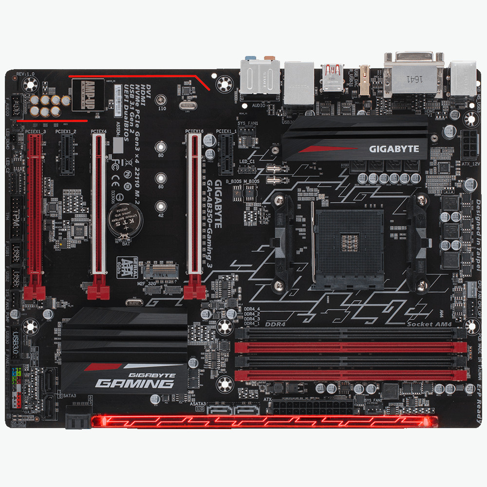 Gigabyte GA-AB350-Gaming 3 AMD Socket AM4 Gigabyte GA-AB350-Gaming 3 AMD Socket AM4