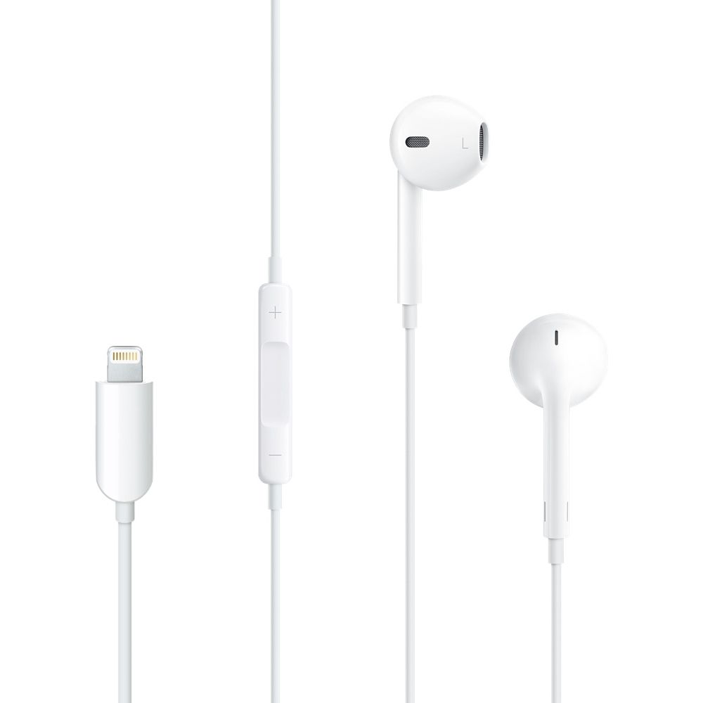 iPhone 7 White Earphones with Remote & Mic iPhone 7 White Earphones with Remote & Mic