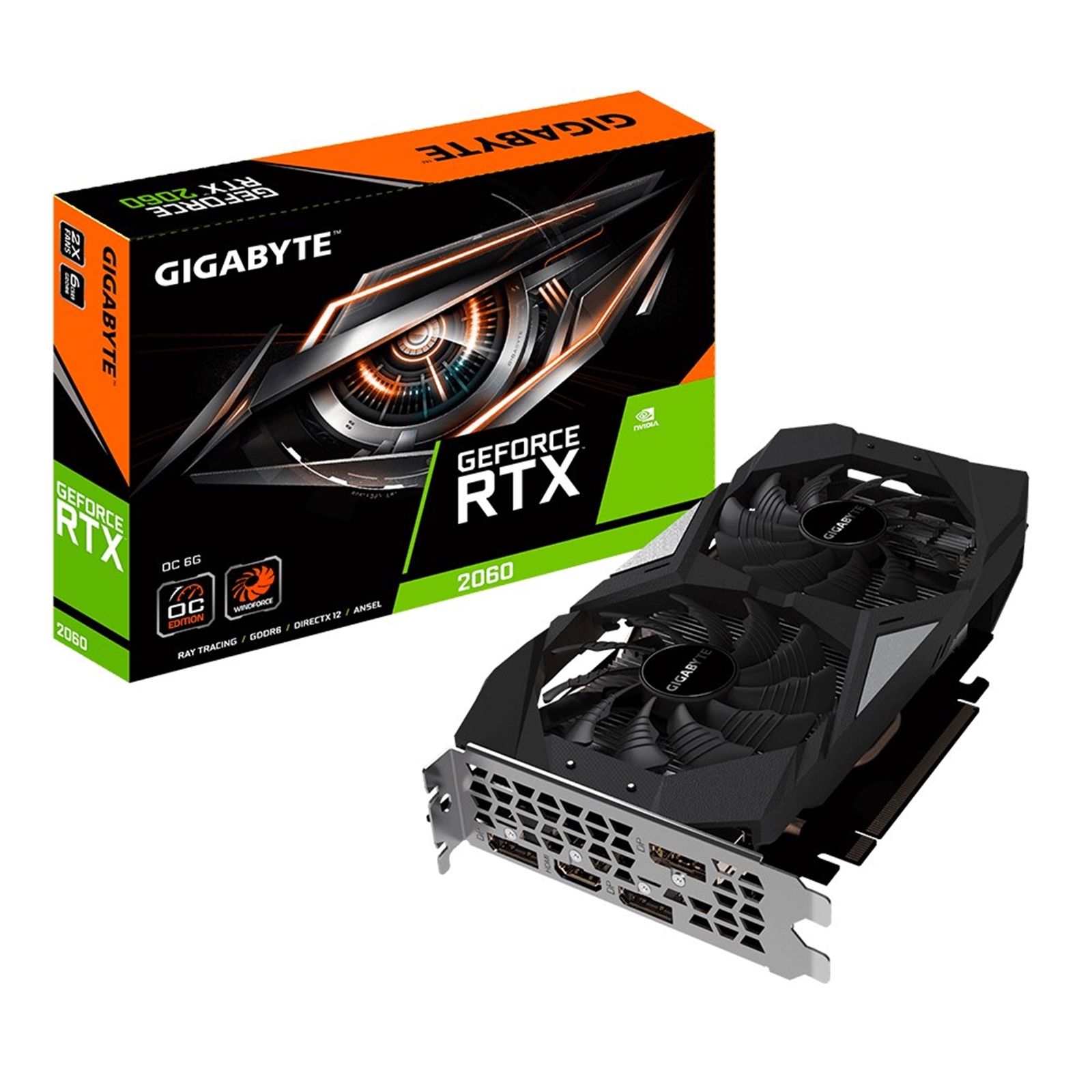Gigabyte Geforce RTX 2060 6GB OC Graphics Gigabyte Geforce RTX 2060 6GB OC Graphics