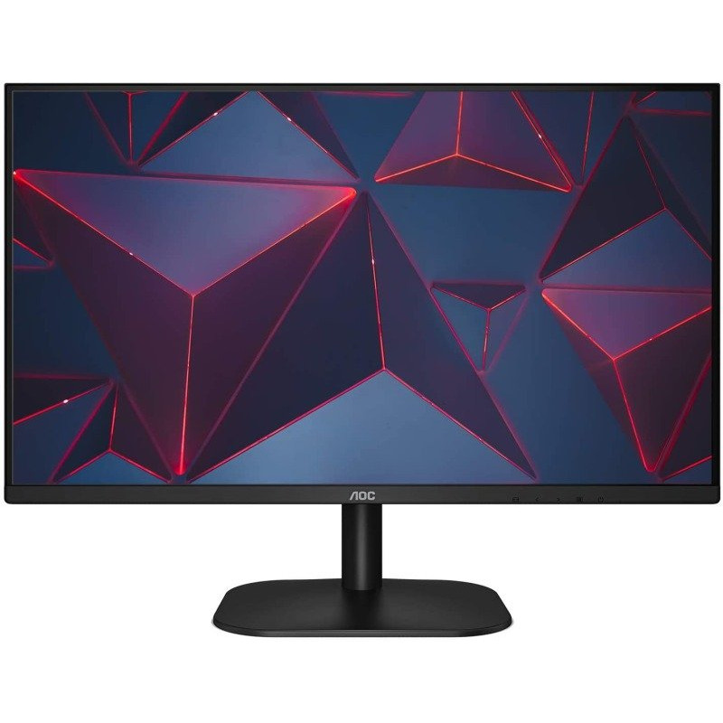 AOC 24B2XDAM - 24 Inch FHD Monitor, 75Hz, VA, 4ms Speakers, Flicker Free, Frameless Design