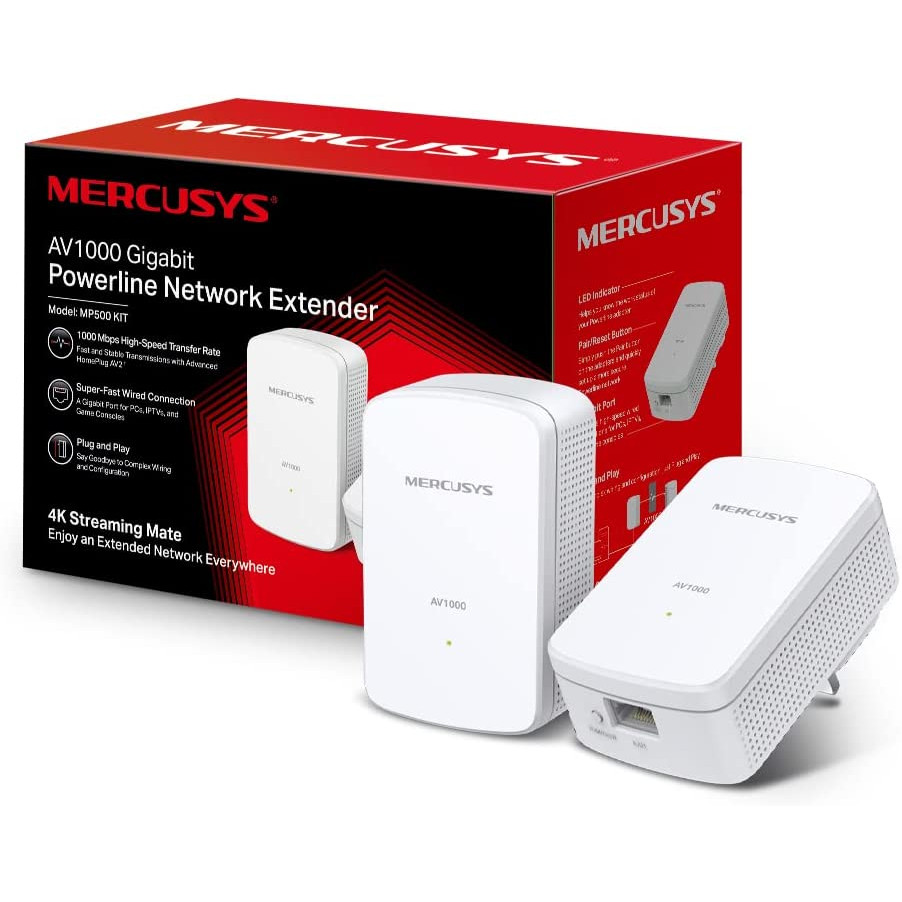 Mercusys AV1000 Gigabit Powerline Starter Kit