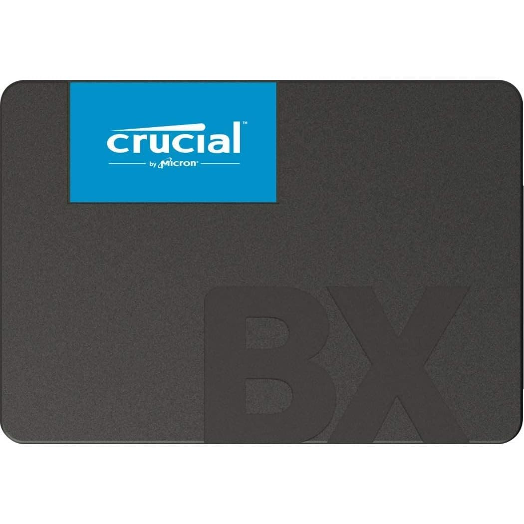 Crucial BX500 2 TB Up to 540 MB/s (Internal SSD, 3D NAND, SATA, 2.5 Inch), BlackCru