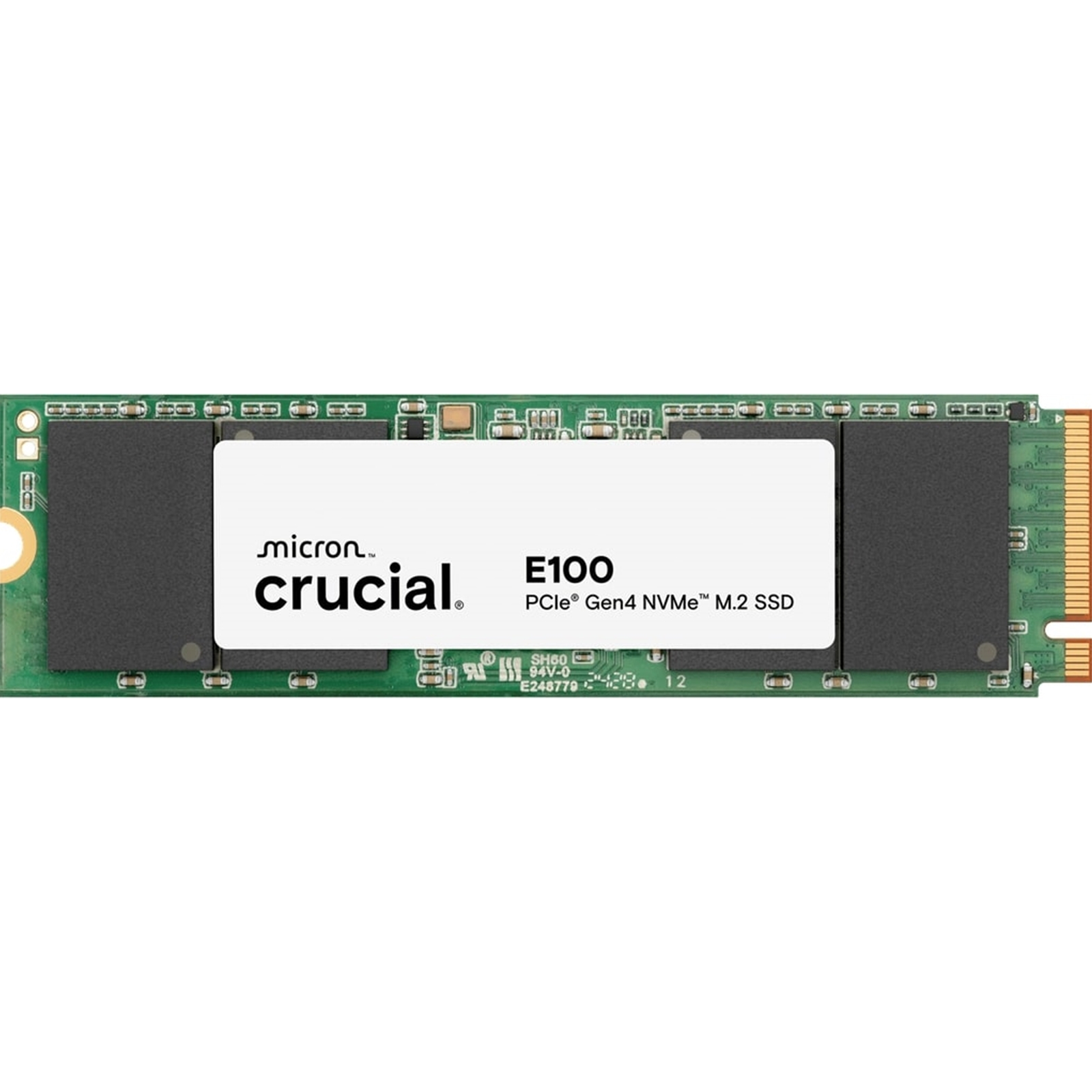 Crucial(CT1000E100SSD8) E100 1TB PCIe Gen4 NVMe M.2 SSD, Sequential Write 4,500 MB/s, Sequential Rea